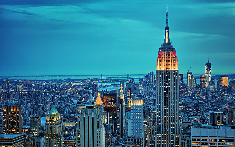 Sunsets Empire State Building Twilights Dusk Sunsets Cityscapes Nature Twilight Images